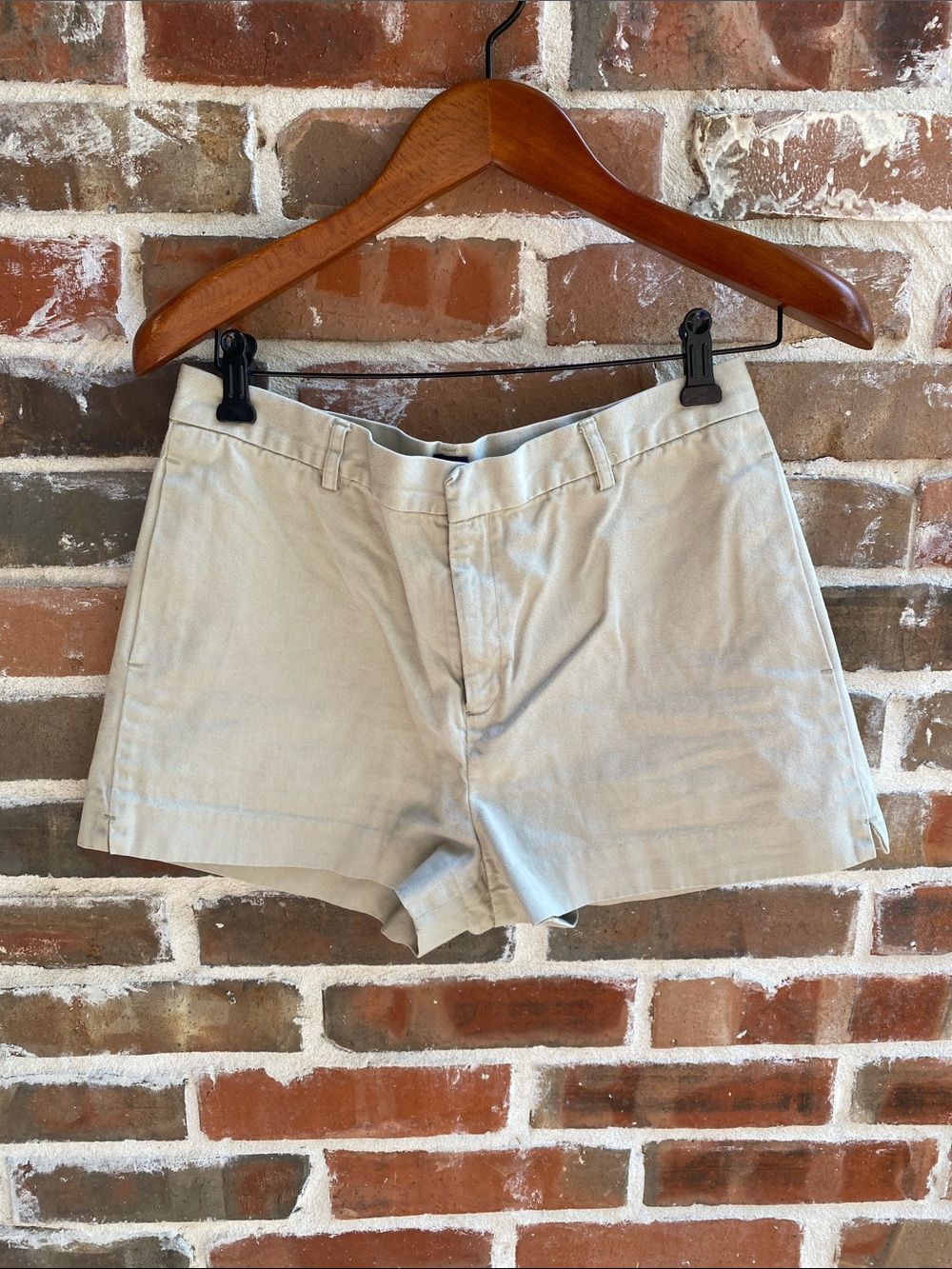 GAP Tan Cotton Flat Front Shorts Size 8